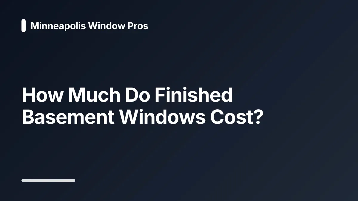 basement egress window installation cost