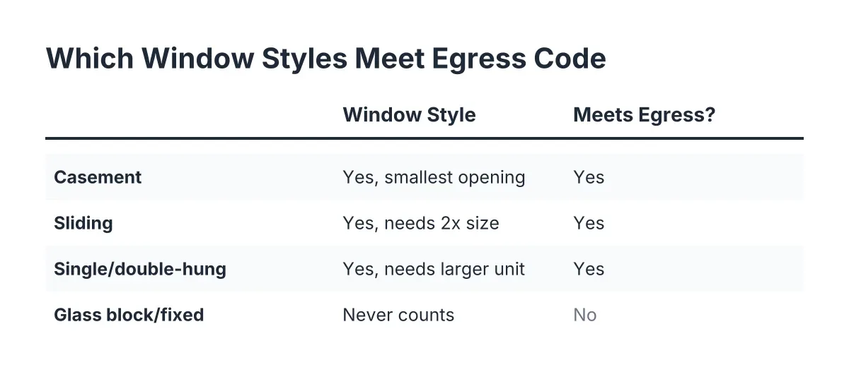egress window size chart
